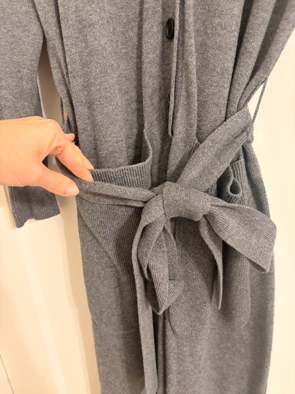 Alex Mill Wool and Cotton Blend Jumpsuit with Belt - Picture 7 of 10